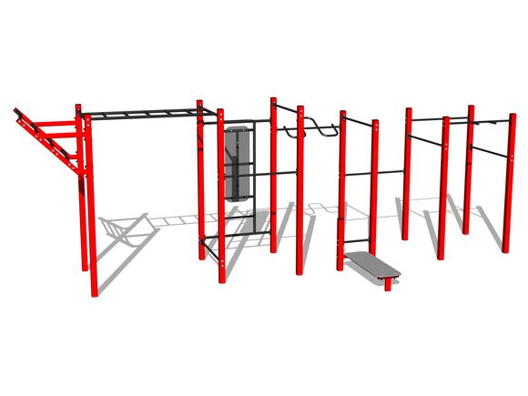 Street-Workout-Kombination WS8022RD - rot