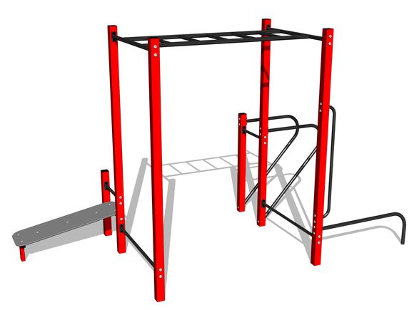 Street-Workout-Kombination WS8024RD - rot