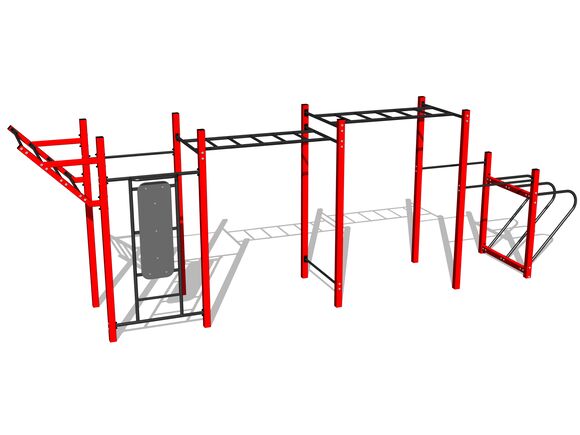 Street-Workout-Kombination WS8025RD - rot
