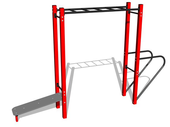 Street-Workout-Kombination WS8026RD - rot