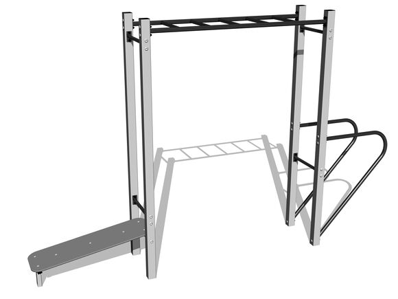 Street-Workout-Kombination WS8026SD - silber
