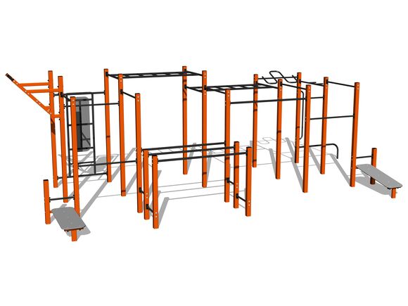 Street-Workout-Kombination WS8030OD - orange