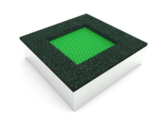 Inground-Trampolin TRA-C140-GZ - grün