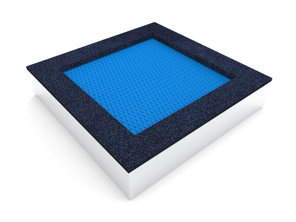 Inground-Trampolin TR-C180-BZ - blau