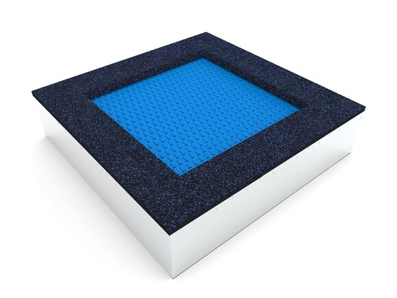 Inground-Trampolin TR-C210-BZ - blau