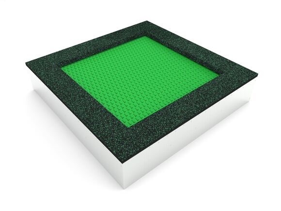 Inground-Trampolin TR-C210-GZ - grün