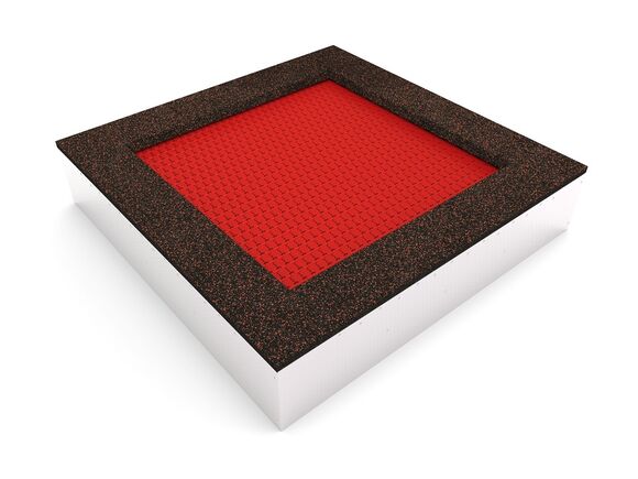 Inground-Trampolin TRA-C210-RZ - rot