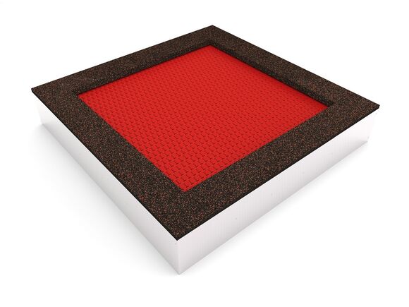 Inground-Trampolin TRA-C240-RZ - rot