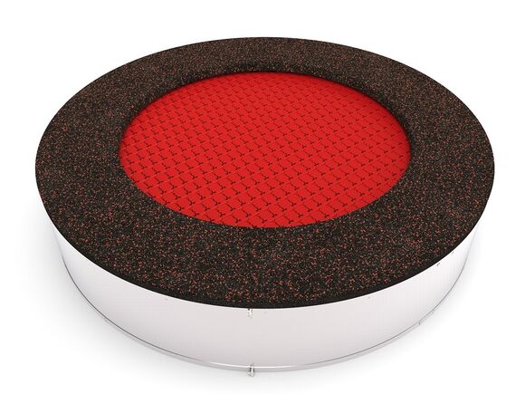 Inground-Trampolin TRA-K195-RZ - rot