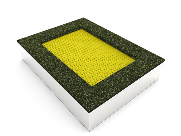 Inground-Trampolin TRA-O210-YZ - gelb
