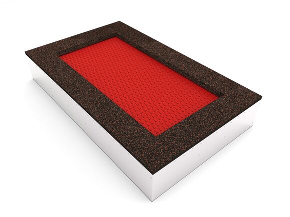 Inground-Trampolin TR-O270-RZ - rot