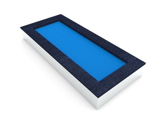 Inground-Trampolin TR-O370-BZ - blau