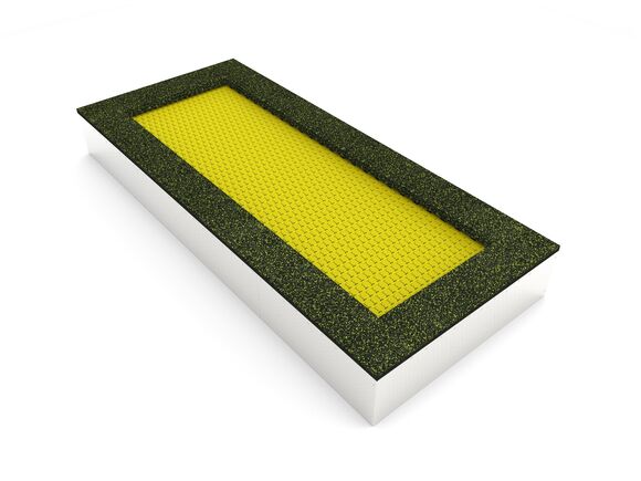 Inground-Trampolin TR-O370-YZ - gelb
