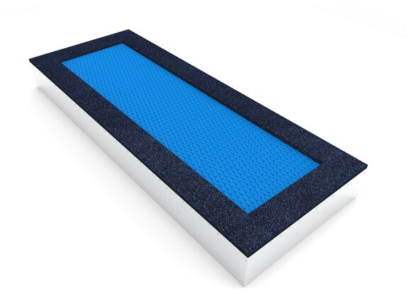 Inground-Trampolin TR-O420-BZ - blau