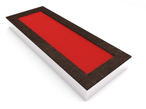 Inground-Trampolin TR-O420-RZ - rot
