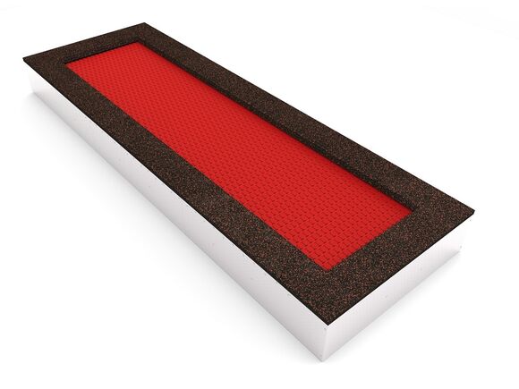 Inground-Trampolin TR-O470-RZ - rot