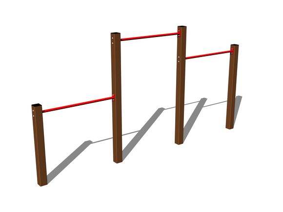 Dreifachreckstange HR301KW - braun (f.h. 1,5 m)