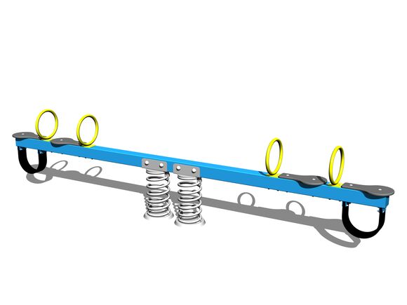 Viersitz-Balkenwippe mit Federn VH400KB - blau