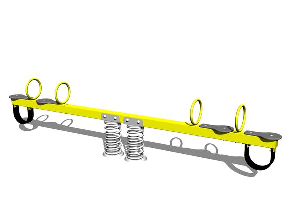 Viersitz-Balkenwippe mit Federn VH400KY - gelb