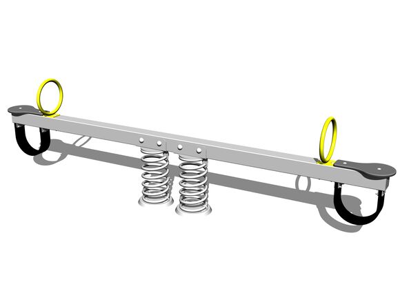 Doppelwippe mit Federn VH200KS - silber