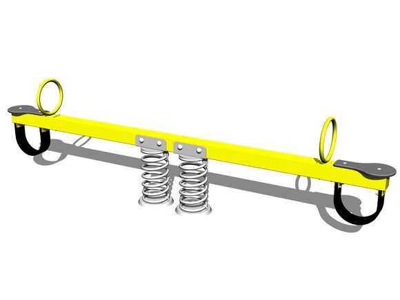 Doppelwippe mit Federn VH200KY - gelb