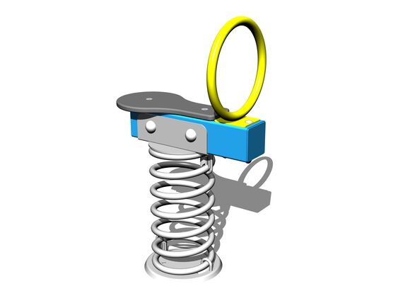 Balkenwippe mit Feder VH101KB - blau