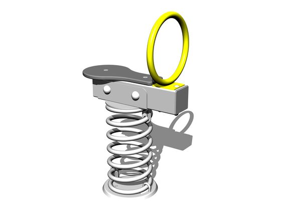 Balkenwippe mit Feder VH101KS - silber