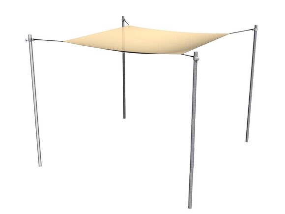 Sandkastenbeschattung verschiebbar 2x2 m ZPI2020