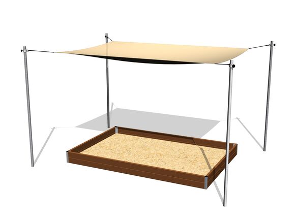 Sandkastenbeschattung verschiebbar 3x2 m ZP322