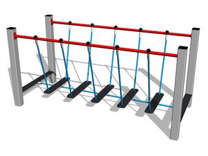 Seil-Balanciersteg BAP-8004KS - silber