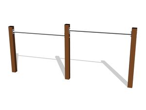 Doppelreckstange - braun (f.h. 1 m)