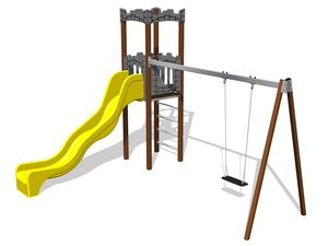 Burgspielset - braun