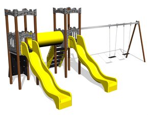 Burgspielset - braun