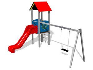 Klassische Spielaufstellung - silber