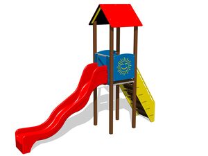 Klassische Spielaufstellung - braun