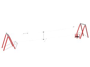 Seilbahn A-Form - rot