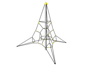 Seilpyramide PY3350K (f.h. 1 m, mit 3 Abspannungen)