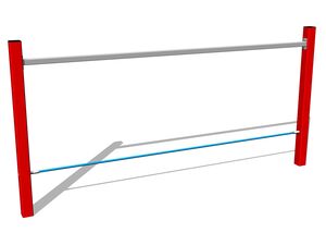 Affenspur Balance-Seil - rot