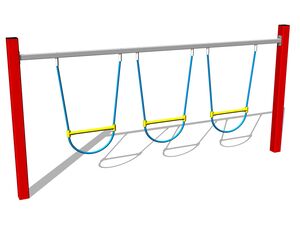 Affenspur Balancier Seilschlange - rot