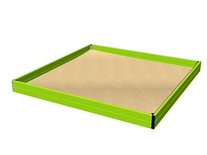 Sandkasten 3x3 m - metall