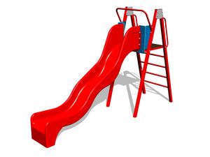 Rutsche mit Leiter KZ6101KR - rot (f. h. 1,5 m)