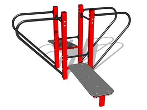 Street-Workout-Kombination - rot