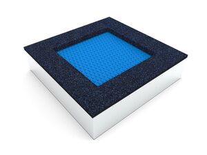 Inground-Trampolin - blau