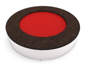 Inground-Trampolin TRA-K195-RZ - rot