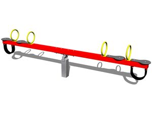 Viersitz-Balkenwippe VH401KR - rot