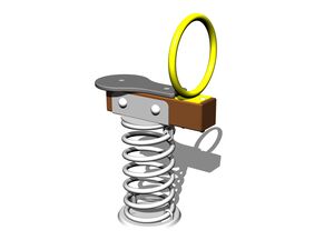 Balkenwippe mit Feder HPV1001KW - braun