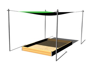 Sonnenschutz für Sandkasten 3x2 m ZP320