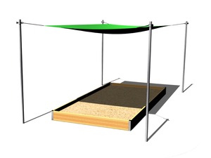 Sonnenschutz für Sandkasten 4x2 m ZP420